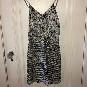 Parker Black and White Dress